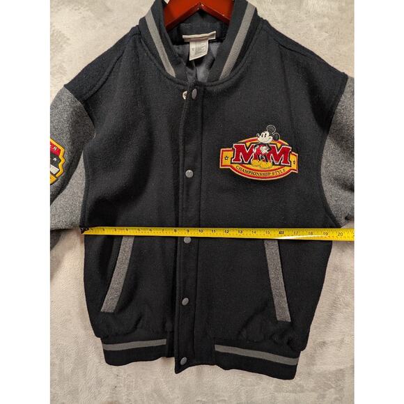 Vintage Disneyland Mickey Championship Style Wool Blend Varsity Jacket Sz Small - Picture 6 of 10